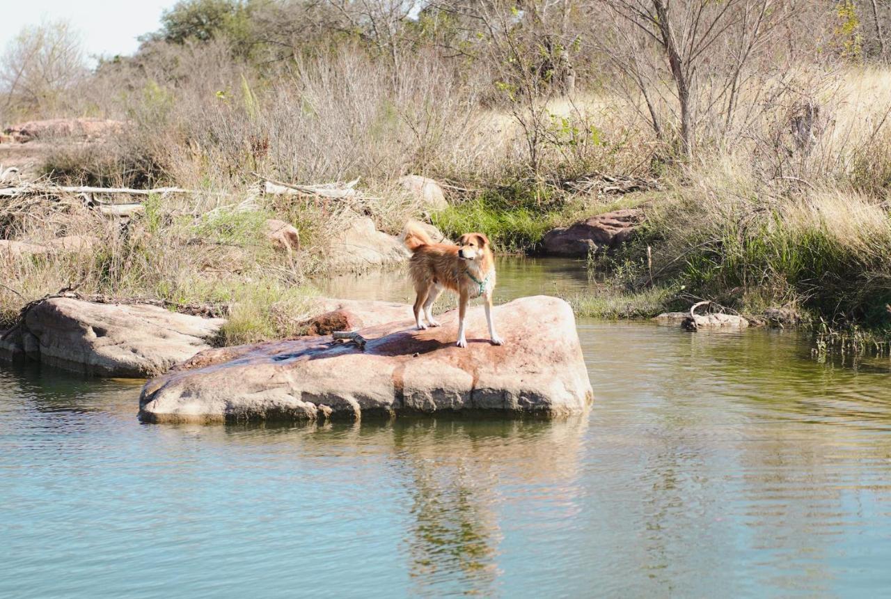 Lazo House - Riverfront With Overlooking Llano River Exterior foto